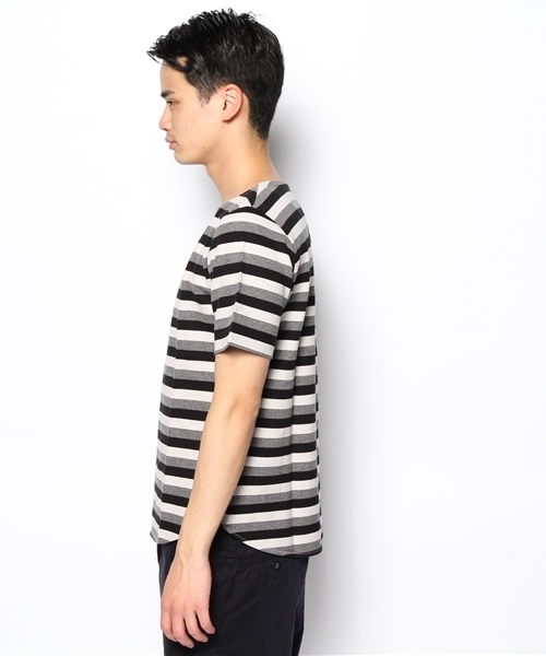 SHIPS JET BLUE（シップスジェットブルー）の「JB: ラッセル ボートボーダーカットソー（Tシャツ/カットソー・メンズ・ネイビー/グリーン/レッド/ブラック・SMALL/MEDIUM/LARGE）」の7枚目の写真