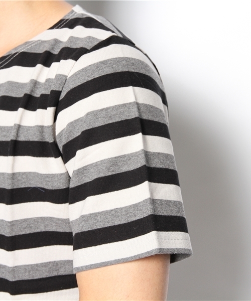 SHIPS JET BLUE（シップスジェットブルー）の「JB: ラッセル ボートボーダーカットソー（Tシャツ/カットソー・メンズ・ネイビー/グリーン/レッド/ブラック・SMALL/MEDIUM/LARGE）」の10枚目の写真