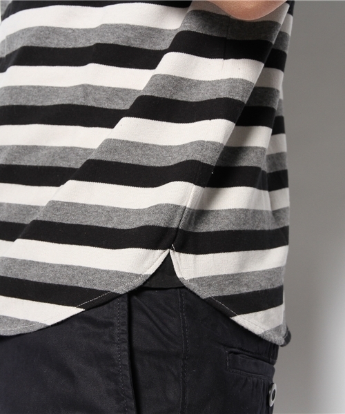 SHIPS JET BLUE（シップスジェットブルー）の「JB: ラッセル ボートボーダーカットソー（Tシャツ/カットソー・メンズ・ネイビー/グリーン/レッド/ブラック・SMALL/MEDIUM/LARGE）」の11枚目の写真