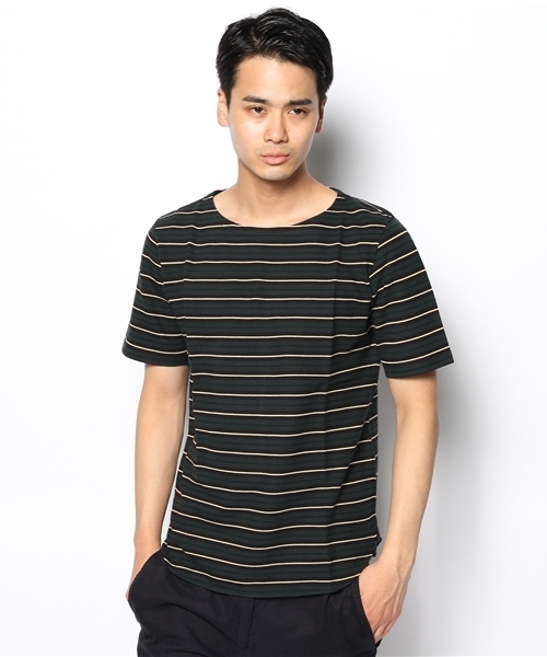 SHIPS JET BLUE（シップスジェットブルー）の「JB: ラッセル ボートボーダーカットソー（Tシャツ/カットソー・メンズ・ネイビー/グリーン/レッド/ブラック・SMALL/MEDIUM/LARGE）」の6枚目の写真