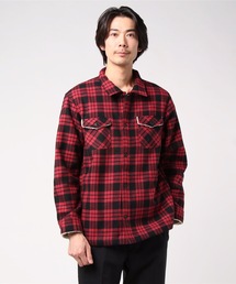 【OUTDOOR PRODUCTS】裏ボアネルチェックシャツ ワークテイスト シャツアウター