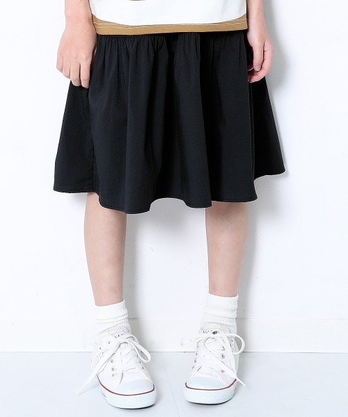 devirock（デビロック）の「ティアードひざ丈スカート（スカート・キッズ・ブラック/パープル系その他/レッド系その他/オレンジ系その他/ダークベージュ・110cm/100cm/120cm/130cm/140cm/150cm/160cm）」の2枚目の写真