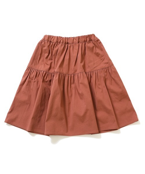 devirock（デビロック）の「ティアードひざ丈スカート（スカート・キッズ・ブラック/パープル系その他/レッド系その他/オレンジ系その他/ダークベージュ・110cm/100cm/120cm/130cm/140cm/150cm/160cm）」の15枚目の写真