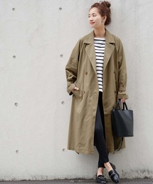 キャンディスリーブコットントレンチコート