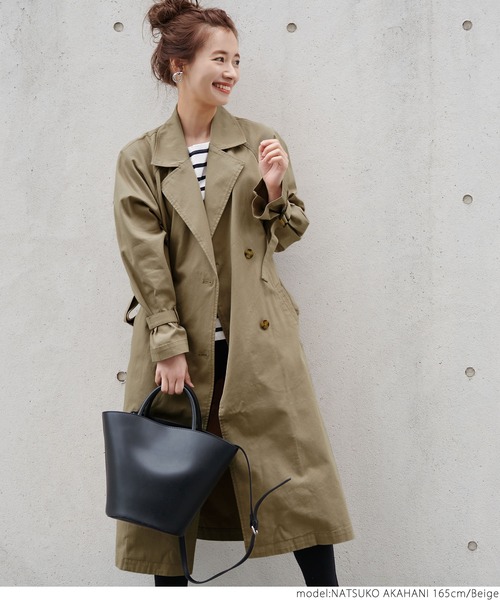 キャンディスリーブコットントレンチコート（トレンチコート）｜coca