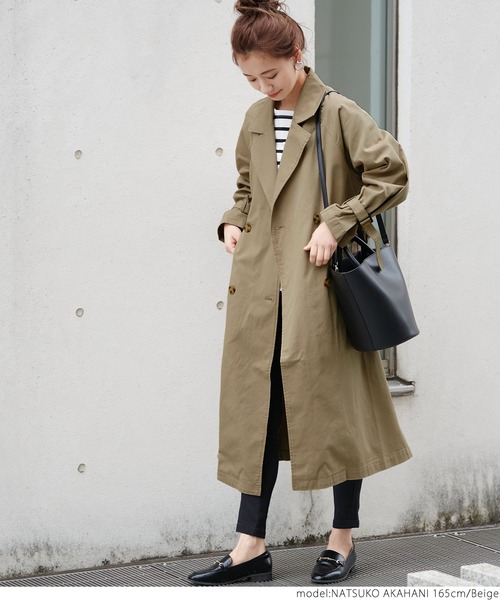 キャンディスリーブコットントレンチコート（トレンチコート）｜coca