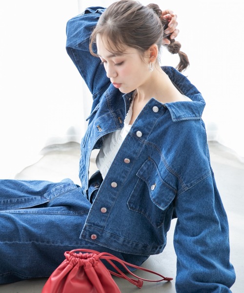 Heather（ヘザー）の「カラーアソートブルゾン　872145（ブルゾン・レディース・ホワイト系その他/ベージュ/ブルー系その他/パープル系その他/ネイビー/ベージュ系その他・FREE）」の5枚目の写真