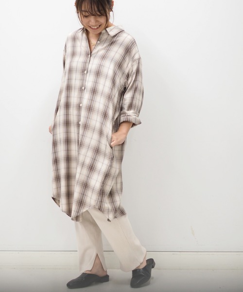 セール B Ming By Beams ドロップショルダー シャツワンピース シャツワンピース B Ming By Beams ビーミングバイビームス のファッション通販 Zozotown