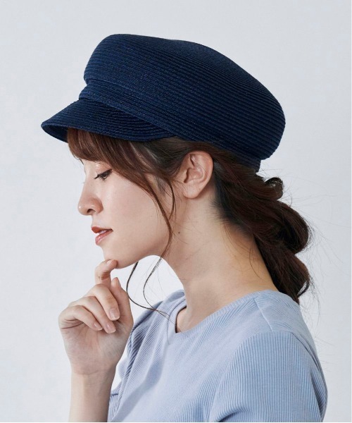 milsa（ミルサ）の「【milsa】M Washable Bd Marine Cas（ハンチング/ベレー帽・レディース・ブラック/ベージュ/ネイビー/その他/ブラック系/ライトブラウン・M(57.5)）」の9枚目の写真