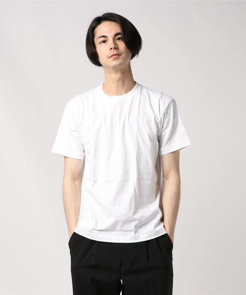 HANES（ヘインズ）の「BEEFY　T-SHIRT　1P（Tシャツ/カットソー・メンズ・トップグレー/ブラック/ネイビー/ホワイト・L/S/M/XL）」の2枚目の写真