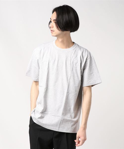 HANES（ヘインズ）の「BEEFY　T-SHIRT　1P（Tシャツ/カットソー・メンズ・トップグレー/ブラック/ネイビー/ホワイト・L/S/M/XL）」の4枚目の写真