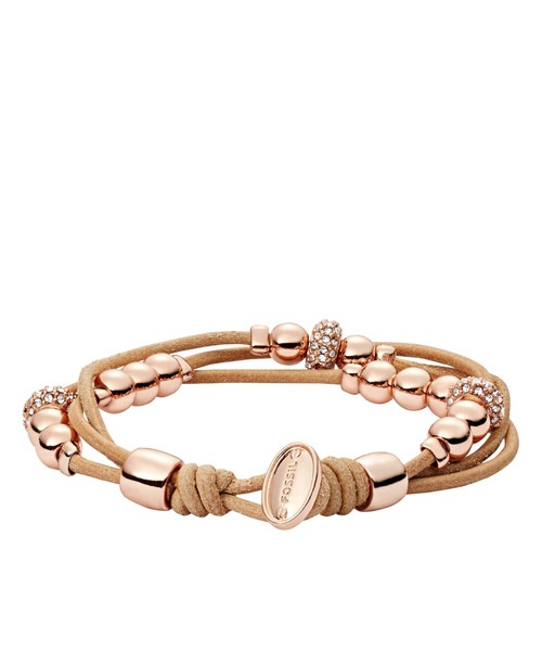 FOSSIL(フォッシル)の「フォッシル アクセサリー レディース ブレスレット シルバー/スチール JA6539791(ブレスレット・レディース・ベージュ系その他・FREE)」の2枚目の写真