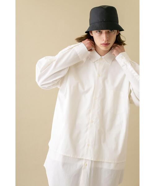 MONKEY TIME（モンキータイム）の「＜monkey time＞ LENGTH LAYARD OVER SIZED REG/シャツ（シャツ/ブラウス・メンズ・ホワイト/ライトブルー・LARGE/SMALL/MEDIUM）」の13枚目の写真