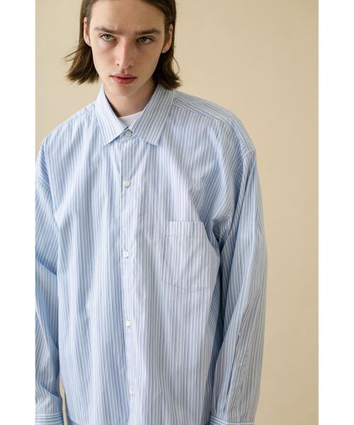 MONKEY TIME（モンキータイム）の「＜monkey time＞ LENGTH LAYARD OVER SIZED REG/シャツ（シャツ/ブラウス・メンズ・ホワイト/ライトブルー・LARGE/SMALL/MEDIUM）」の7枚目の写真