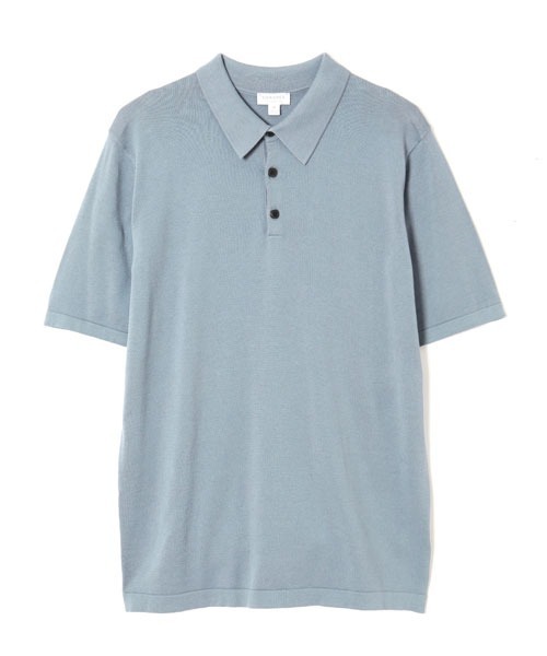 SUNSPEL(サンスペル)の「SUNSPEL / MEN’S SEA ISLAND COTTON(ポロシャツ・メンズ・ブルー/ワインレッド・MEDIUM/LARGE)」の2枚目の写真