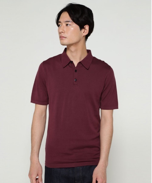 SUNSPEL(サンスペル)の「SUNSPEL / MEN’S SEA ISLAND COTTON(ポロシャツ・メンズ・ブルー/ワインレッド・MEDIUM/LARGE)」の7枚目の写真