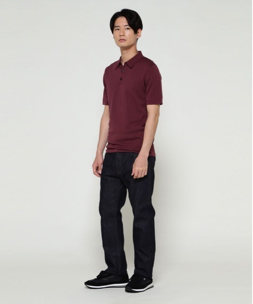 SUNSPEL(サンスペル)の「SUNSPEL / MEN’S SEA ISLAND COTTON(ポロシャツ・メンズ・ブルー/ワインレッド・MEDIUM/LARGE)」の8枚目の写真