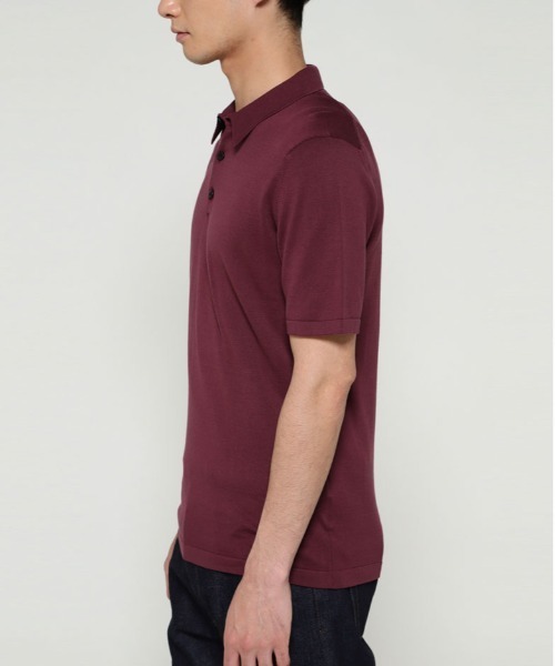 SUNSPEL(サンスペル)の「SUNSPEL / MEN’S SEA ISLAND COTTON(ポロシャツ・メンズ・ブルー/ワインレッド・MEDIUM/LARGE)」の10枚目の写真