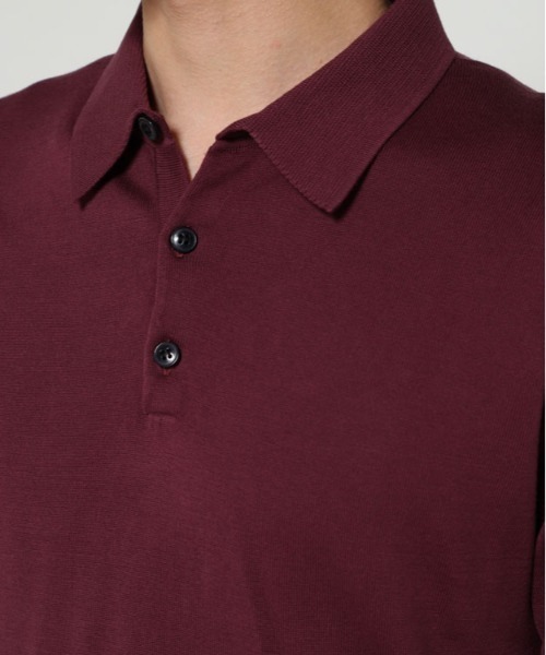 SUNSPEL(サンスペル)の「SUNSPEL / MEN’S SEA ISLAND COTTON(ポロシャツ・メンズ・ブルー/ワインレッド・MEDIUM/LARGE)」の11枚目の写真