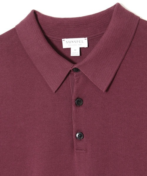SUNSPEL(サンスペル)の「SUNSPEL / MEN’S SEA ISLAND COTTON(ポロシャツ・メンズ・ブルー/ワインレッド・MEDIUM/LARGE)」の14枚目の写真