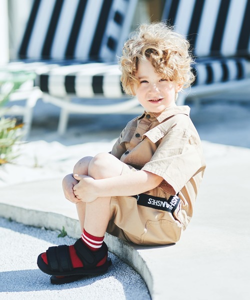 BRANSHES(ブランシェス)の「ツイルジャンプスーツ(つなぎ/オールインワン・キッズ・ベージュ・150cm/90cm/110cm/100cm/120cm/130cm/140cm)」の5枚目の写真