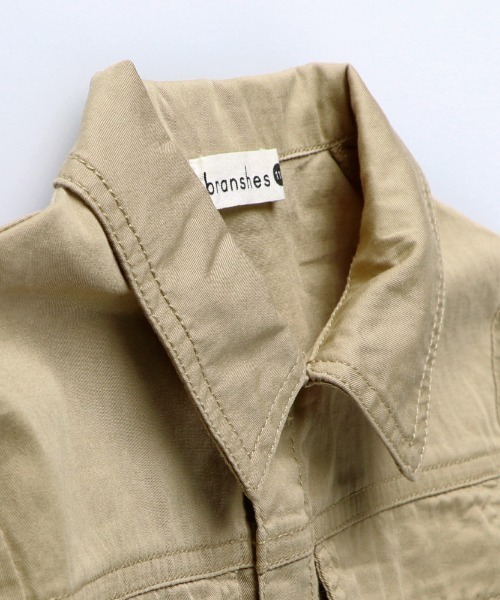 BRANSHES(ブランシェス)の「ツイルジャンプスーツ(つなぎ/オールインワン・キッズ・ベージュ・150cm/90cm/110cm/100cm/120cm/130cm/140cm)」の10枚目の写真