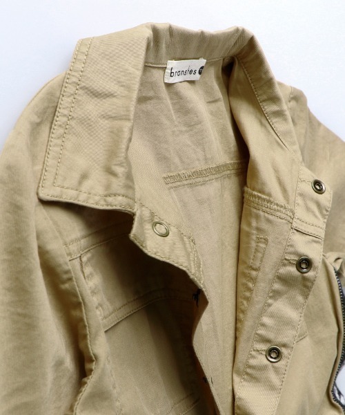 BRANSHES(ブランシェス)の「ツイルジャンプスーツ(つなぎ/オールインワン・キッズ・ベージュ・150cm/90cm/110cm/100cm/120cm/130cm/140cm)」の11枚目の写真