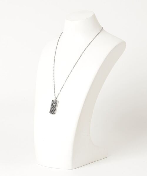 EMPORIO ARMANI（エンポリオアルマーニ）の「エンポリオ・アルマーニ アクセサリー メンズ ネックレス シルバー EGS2724040（ネックレス・メンズ・シルバー・FREE）」の2枚目の写真