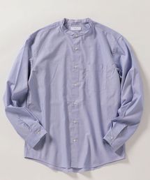 SHIPS any | SHIPS any: バンドカラー ソリッド ストライプ ロングスリーブ シャツ(シャツ/ブラウス)