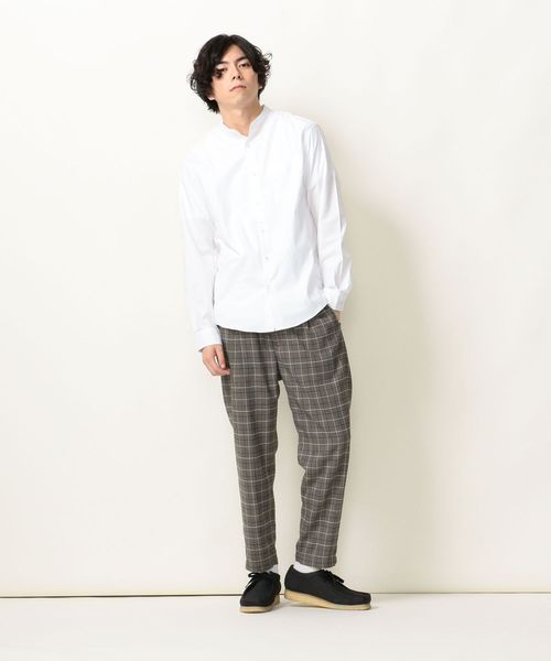 SHIPS any(シップス エニィ)の「SHIPS any: バンドカラー ソリッド ストライプ ロングスリーブ シャツ(シャツ/ブラウス・メンズ・ネイビー/ホワイト/ライトブルー/ブルー・MEDIUM/X-SMALL/SMALL/X-LARGE/LARGE)」の6枚目の写真