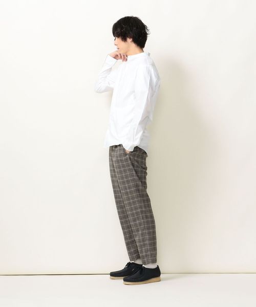 SHIPS any(シップス エニィ)の「SHIPS any: バンドカラー ソリッド ストライプ ロングスリーブ シャツ(シャツ/ブラウス・メンズ・ネイビー/ホワイト/ライトブルー/ブルー・MEDIUM/X-SMALL/SMALL/X-LARGE/LARGE)」の9枚目の写真