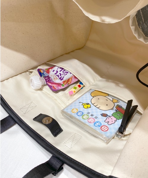 軽量キャンバス 8ポケット マザーズトートバッグ（マザーズ