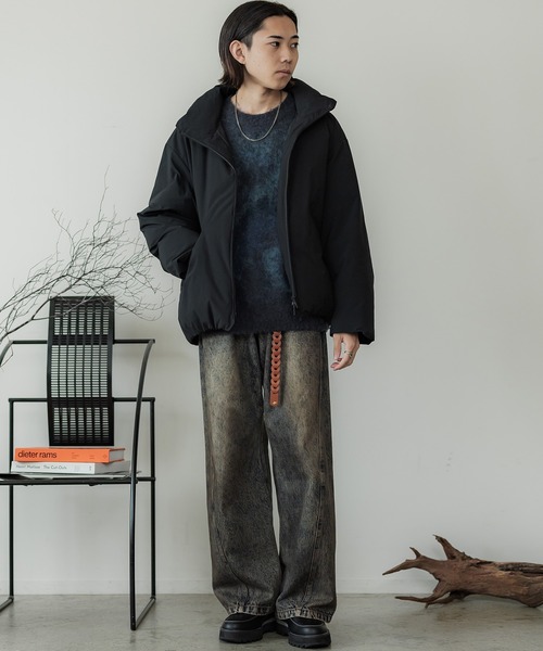 WYM LIDNM（ウィム バイ リドム）の「MINIMAL HEAT FIBER PADDED JACKET（ダウンジャケット/コート・メンズ・ブラック/ベージュ/ブルー/ライトグリーン/ホワイト系/グレー系/チャコールグレー/ダークブラウン/ライトグレー/ブルーグレー/アッシュブラウン/グレー系2/ダークブラウン系・M/L/S/XL）」の18枚目の写真