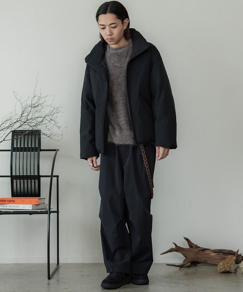 WYM LIDNM（ウィム バイ リドム）の「MINIMAL HEAT FIBER PADDED JACKET（ダウンジャケット/コート・メンズ・ブラック/ベージュ/ブルー/ライトグリーン/ホワイト系/グレー系/チャコールグレー/ダークブラウン/ライトグレー/ブルーグレー/アッシュブラウン/グレー系2/ダークブラウン系・M/L/S/XL）」の21枚目の写真