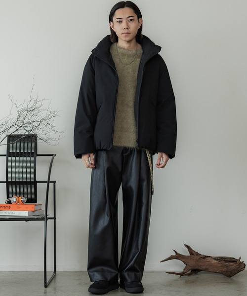 ヒートファイバーダウンジャケット　wym WYM LIDNM（ウィム バイ リドム）の「MINIMAL HEAT FIBER PADDED