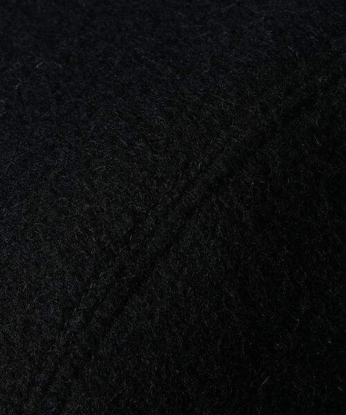 KIJIMA TAKAYUKI（キジマ　タカユキ）の「＜KIJIMA TAKAYUKI（キジマ タカユキ）＞ フェイクファー キャップ（ハット・メンズ・ブラック/ダークグリーン・2/3）」の9枚目の写真