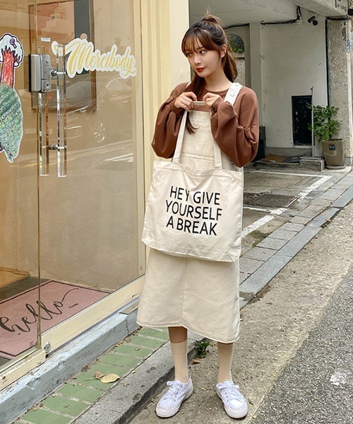 SONA（ソナ）の「SONYUNARA HEYGIVEエコバック（トートバッグ・レディース・ブラック/グリーン・FREE）」の8枚目の写真