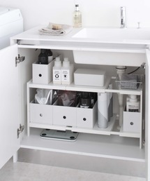 tower（タワー）の「tower（タワー）伸縮シンク下ラック２段D40（キッチン収納）」