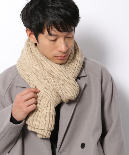 LAKOLE（ラコレ）の「リブ編みニットマフラー / LAKOLE（マフラー