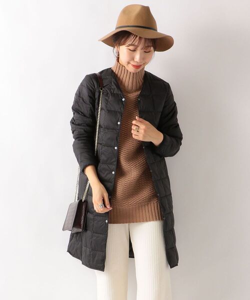 TAION（タイオン）の「TAION:インナーロングダウンコート（その他アウター・レディース・ブラック/ベージュ系その他・ONE SIZE）」の2枚目の写真