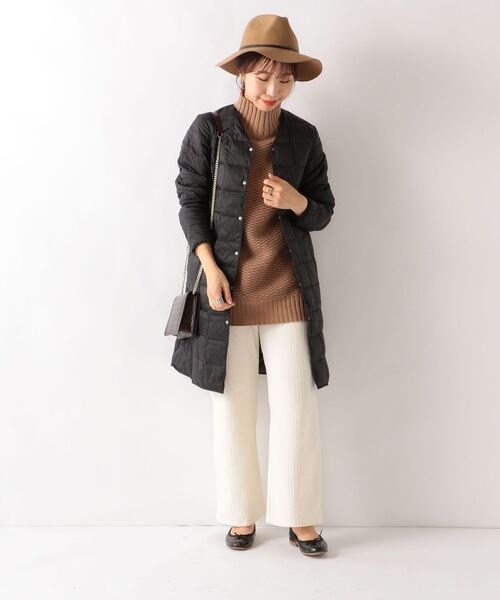 TAION（タイオン）の「TAION:インナーロングダウンコート（その他アウター・レディース・ブラック/ベージュ系その他・ONE SIZE）」の3枚目の写真