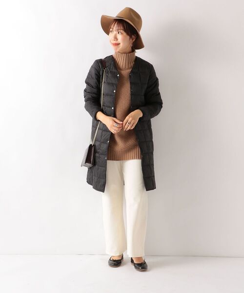 TAION（タイオン）の「TAION:インナーロングダウンコート（その他アウター・レディース・ブラック/ベージュ系その他・ONE SIZE）」の4枚目の写真