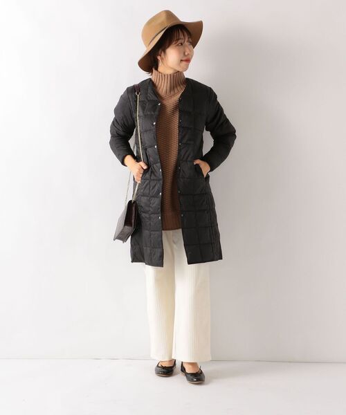 TAION（タイオン）の「TAION:インナーロングダウンコート（その他アウター・レディース・ブラック/ベージュ系その他・ONE SIZE）」の6枚目の写真