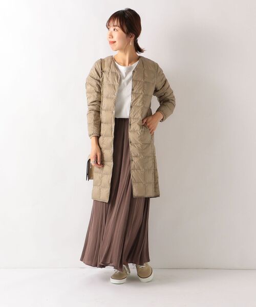 TAION（タイオン）の「TAION:インナーロングダウンコート（その他アウター・レディース・ブラック/ベージュ系その他・ONE SIZE）」の9枚目の写真