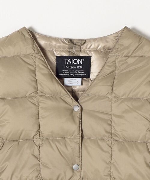 TAION（タイオン）の「TAION:インナーロングダウンコート（その他アウター・レディース・ブラック/ベージュ系その他・ONE SIZE）」の12枚目の写真