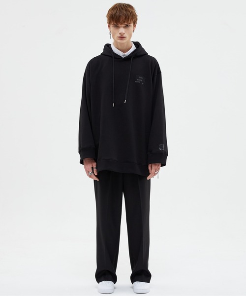 ADD SEOUL（エーディーディーソウル）の「【ADD SEOUL】VINTAGE POSTER AVANTGARDE HOODIE / ADD ヴィンテージ ポスター アヴァンギャルド フーディー（パーカー・メンズ・ブラック・MEDIUM/LARGE）」の3枚目の写真