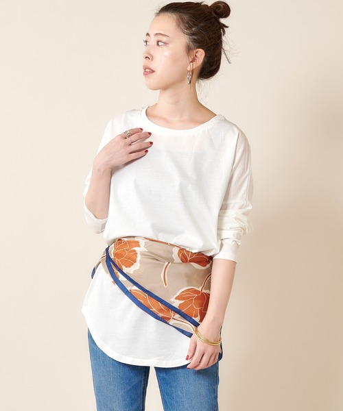 SHENERY(シーナリー)の「シルケットカットソー(Tシャツ/カットソー・レディース・オフホワイト/ベージュ/カーキ・FREE)」の22枚目の写真