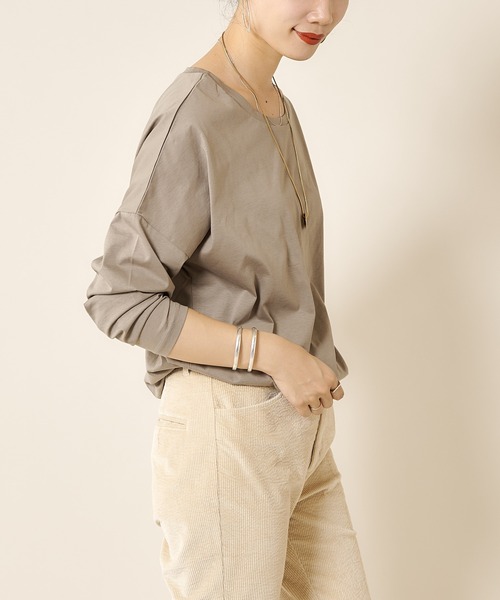 SHENERY(シーナリー)の「シルケットカットソー(Tシャツ/カットソー・レディース・オフホワイト/ベージュ/カーキ・FREE)」の15枚目の写真