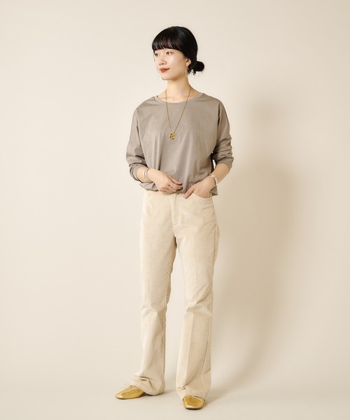 SHENERY(シーナリー)の「シルケットカットソー(Tシャツ/カットソー・レディース・オフホワイト/ベージュ/カーキ・FREE)」の19枚目の写真