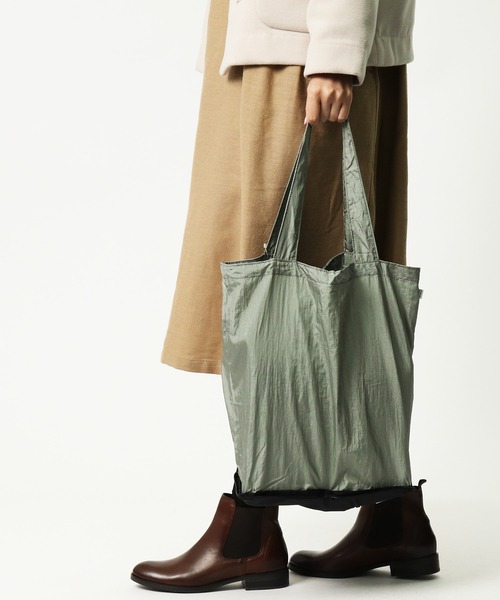 FREDRIK PACKERS(フレドリックパッカーズ)の「FREDRIK PACKERS / フレドリックパッカーズ 2WAY tote トートバック 70D 2way ECO BAG(トートバッグ・レディース・ブラウン/ブラック/グリーン・FREE)」の19枚目の写真